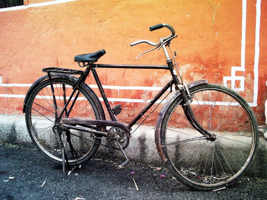 bicycle, old bike, used bicycle